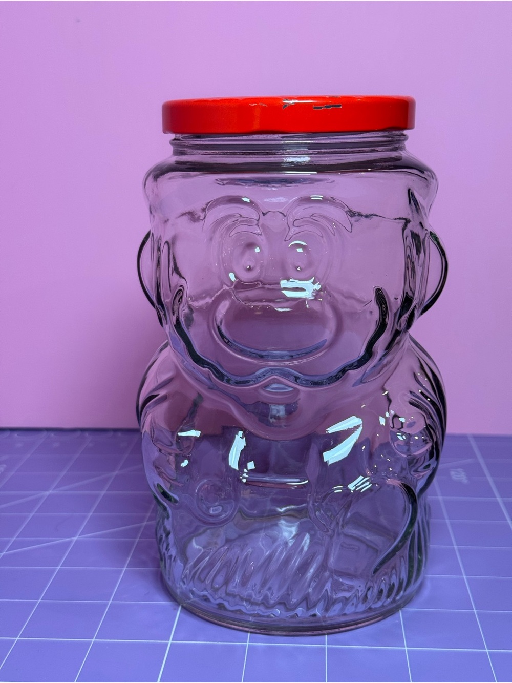vintage 1989 Super Mario Bros. Kraft Cheez Whiz glass jar